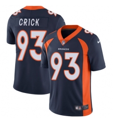 Youth Nike Denver Broncos #93 Jared Crick Elite Navy Blue Alternate NFL Jersey