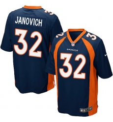 Men's Nike Denver Broncos #32 Andy Janovich Game Navy Blue Alternate NFL Jersey
