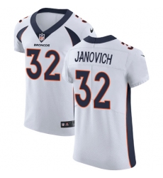 Men's Nike Denver Broncos #32 Andy Janovich White Vapor Untouchable Elite Player NFL Jersey