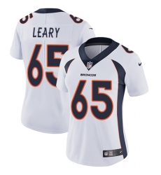 Women's Nike Denver Broncos #65 Ronald Leary Elite White NFL Jersey