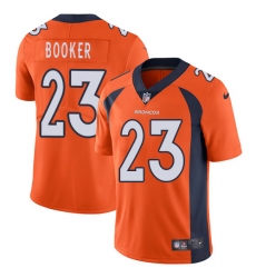 Youth Nike Denver Broncos #23 Devontae Booker Orange Team Color Vapor Untouchable Limited Player NFL Jersey