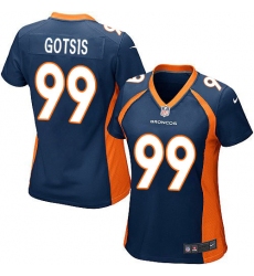 Women's Nike Denver Broncos #99 Adam Gotsis Game Navy Blue Alternate NFL Jersey