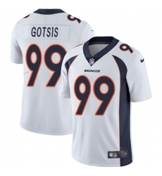 Youth Nike Denver Broncos #99 Adam Gotsis Elite White NFL Jersey