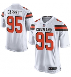 Men's Nike Cleveland Browns #95 Myles Garrett Game White NFL Jersey