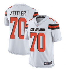 Youth Nike Cleveland Browns #70 Kevin Zeitler Elite White NFL Jersey