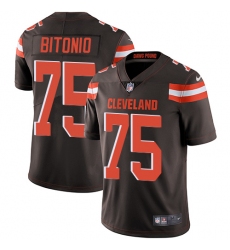 Youth Nike Cleveland Browns #75 Joel Bitonio Elite Brown Team Color NFL Jersey