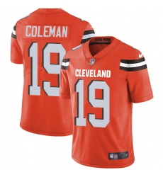Youth Nike Cleveland Browns #19 Corey Coleman Elite Orange Alternate NFL Jersey