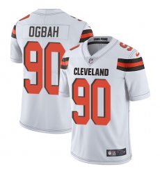 Youth Nike Cleveland Browns #90 Emmanuel Ogbah Elite White NFL Jersey