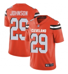 Youth Nike Cleveland Browns #29 Duke Johnson Orange Alternate Vapor Untouchable Limited Player NFL Jersey