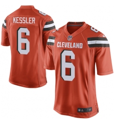 Men's Nike Cleveland Browns #6 Cody Kessler Game Orange Alternate NFL Jersey