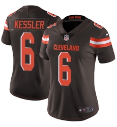 Women's Nike Cleveland Browns #6 Cody Kessler Elite Brown Team Color NFL Jersey