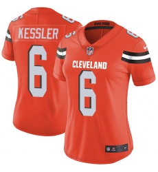 Women's Nike Cleveland Browns #6 Cody Kessler Elite Orange Alternate NFL Jersey