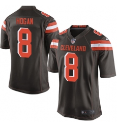 Men's Nike Cleveland Browns #8 Kevin Hogan Game Brown Team Color NFL Jersey