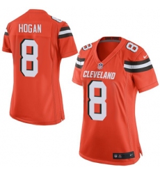 Women's Nike Cleveland Browns #8 Kevin Hogan Game Orange Alternate NFL Jersey