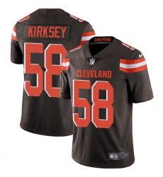 Youth Nike Cleveland Browns #58 Christian Kirksey Elite Brown Team Color NFL Jersey