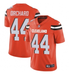 Youth Nike Cleveland Browns #44 Nate Orchard Elite Orange Alternate NFL Jersey