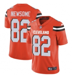 Youth Nike Cleveland Browns #82 Ozzie Newsome Elite Orange Alternate NFL Jersey
