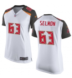 Women's Nike Tampa Bay Buccaneers #63 Lee Roy Selmon Game White NFL Jersey