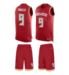 Men's Nike Tampa Bay Buccaneers #9 Bryan Anger Limited Red Tank Top Suit NFL Jersey