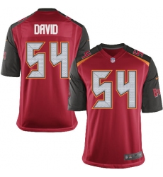 Men's Nike Tampa Bay Buccaneers #54 Lavonte David Game Red Team Color NFL Jersey
