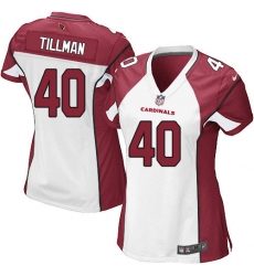 Women's Nike Arizona Cardinals #40 Pat Tillman Game White NFL Jersey