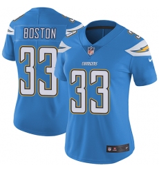 Women's Nike Los Angeles Chargers #33 Tre Boston Elite Electric Blue Alternate NFL Jersey