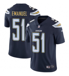Youth Nike Los Angeles Chargers #51 Kyle Emanuel Elite Navy Blue Team Color NFL Jersey