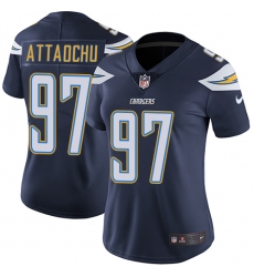Women's Nike Los Angeles Chargers #97 Jeremiah Attaochu Elite Navy Blue Team Color NFL Jersey