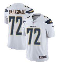 Youth Nike Los Angeles Chargers #72 Joe Barksdale Elite White NFL Jersey