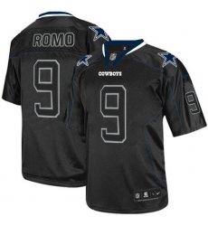 Men's Nike Dallas Cowboys #9 Tony Romo Elite Lights Out Black NFL Jersey