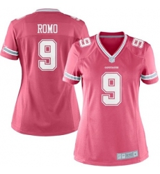 Women's Nike Dallas Cowboys #9 Tony Romo Game Pink NFL Jersey