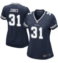 Women's Nike Dallas Cowboys #31 Byron Jones Game Navy Blue Team Color NFL Jersey