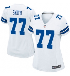 Women's Nike Dallas Cowboys #77 Tyron Smith Game White NFL Jersey