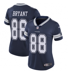 Women's Nike Dallas Cowboys #88 Dez Bryant Elite Navy Blue Team Color NFL Jersey