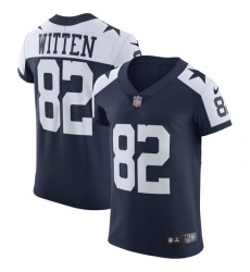 Men's Nike Dallas Cowboys #82 Jason Witten Navy Blue Throwback Alternate Vapor Untouchable Elite Player NFL Jersey