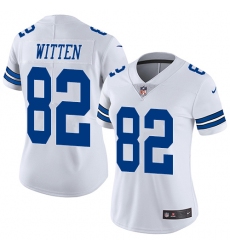 Women's Nike Dallas Cowboys #82 Jason Witten Elite White NFL Jersey