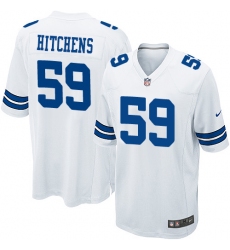 Men's Nike Dallas Cowboys #59 Anthony Hitchens Game White NFL Jersey