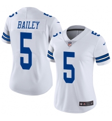 Women's Nike Dallas Cowboys #5 Dan Bailey Elite White NFL Jersey