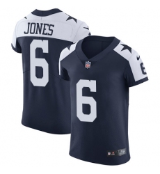 Men's Nike Dallas Cowboys #6 Chris Jones Navy Blue Throwback Alternate Vapor Untouchable Elite Player NFL Jersey