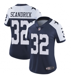 Women's Nike Dallas Cowboys #32 Orlando Scandrick Elite Navy Blue Throwback Alternate NFL Jersey