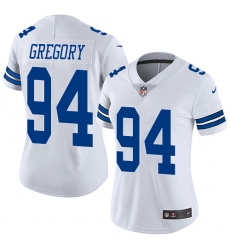 Women's Nike Dallas Cowboys #94 Randy Gregory Elite White NFL Jersey