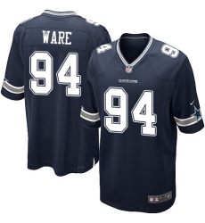 Men's Nike Dallas Cowboys #94 DeMarcus Ware Game Navy Blue Team Color NFL Jersey