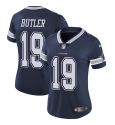 Women's Nike Dallas Cowboys #19 Brice Butler Elite Navy Blue Team Color NFL Jersey
