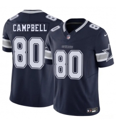 Men's Dallas Cowboys #80 Parris Campbell Navy 2025 F.U.S.E. Vapor Untouchable Limited Football Stitched Jersey