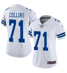 Women's Nike Dallas Cowboys #71 La'el Collins Elite White NFL Jersey