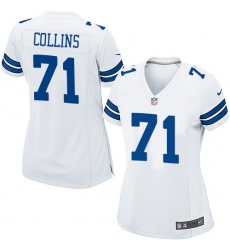 Women's Nike Dallas Cowboys #71 La'el Collins Game White NFL Jersey