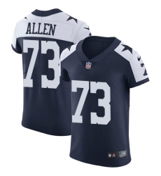Men's Nike Dallas Cowboys #73 Larry Allen Navy Blue Throwback Alternate Vapor Untouchable Elite Player NFL Jersey