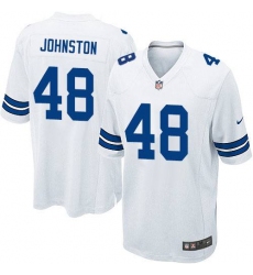 Men's Nike Dallas Cowboys #48 Daryl Johnston Game White NFL Jersey