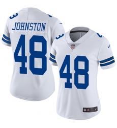 Women's Nike Dallas Cowboys #48 Daryl Johnston Elite White NFL Jersey