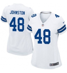 Women's Nike Dallas Cowboys #48 Daryl Johnston Game White NFL Jersey